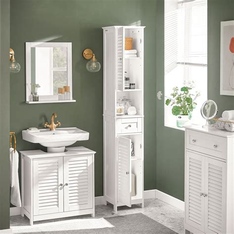 Haotian Free Standing Tall Bathroom Storage Cabinet Frg236 W Haotiangroup