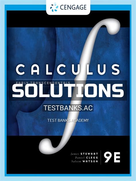 Solutions Manual For Calculus Early Transcendentals 9th Edition By Stewart