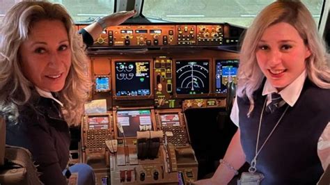 Proud Moment Mother Daughter Duo Scripts History After Co Piloting A