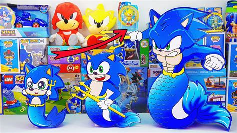 Sonic The Hedgehog Toys Unboxing ASMR Merhog Sonic Growing Up