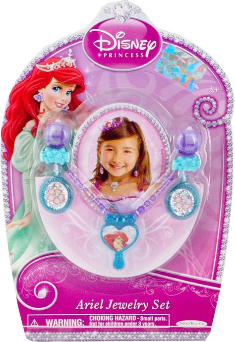 Disney Princess Ariel Jewelry Set Necklace And Earrings