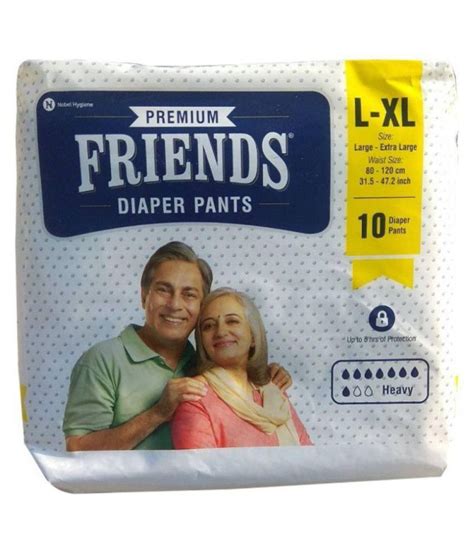 Friends Adult Pant Style Diaper 10 Pcs Pack Size L Xl 100 Pcs Pack