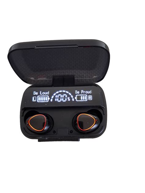 Bluetooth wireless earbuds earphones with power bank charging case ...