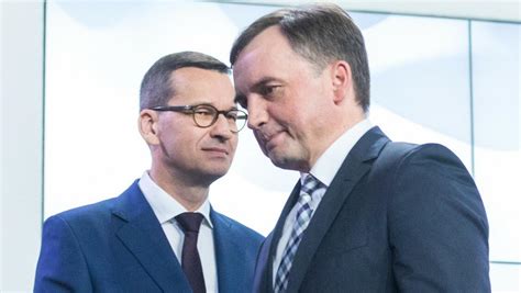 Zbigniew Ziobro kontra Mateusz Morawiecki Spór w rządzie Newsweek