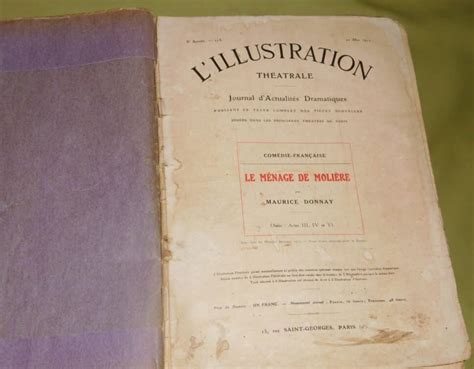 Estimation Livre Manuscrit Illustration Theatrale De 1912