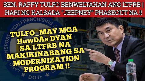 Tulfo Benweltahan Ang Ltfrb Kasama Ang Iba Pang Senador Hari Ng