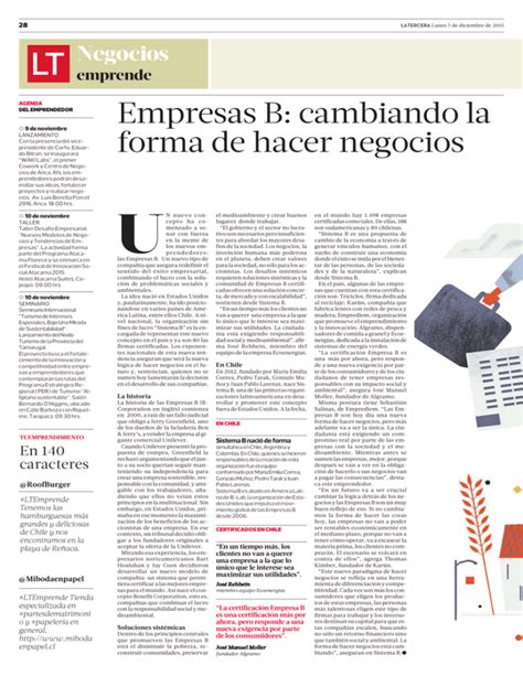 Empresas B Cambiando La Forma De Hacer Negocios