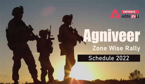 Agniveer Rally Schedule 2022 Check Agniveer Zone Wise Rally Schedule