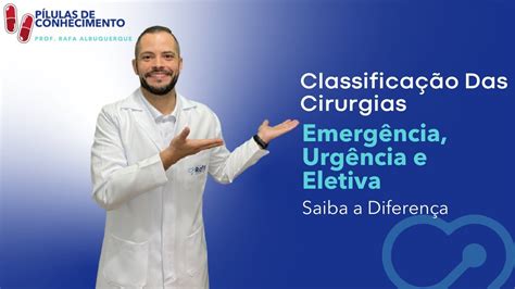 Classificação das Cirurgias quanto ao TIPO Cirurgia Emergência