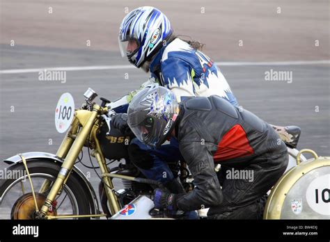 International Sidecar Festival Mallory Park Oct 2010 Stock Photo Alamy