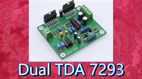 Dual TDA 7293 Amplifier YouTube