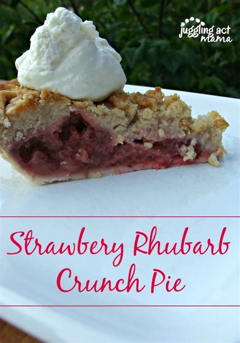 Strawberry Rhubarb Pie Recipe - Juggling Act Mama