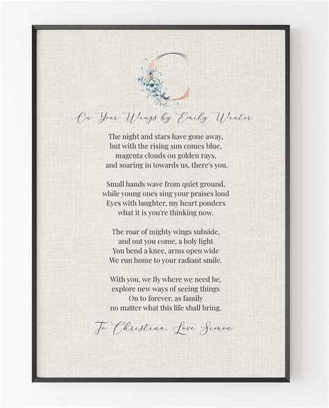 Custom Written Poem Print Custom Poetry Custom Poem Art Custom