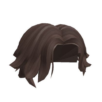 Brown Messy Wavy Middle Part Roblox