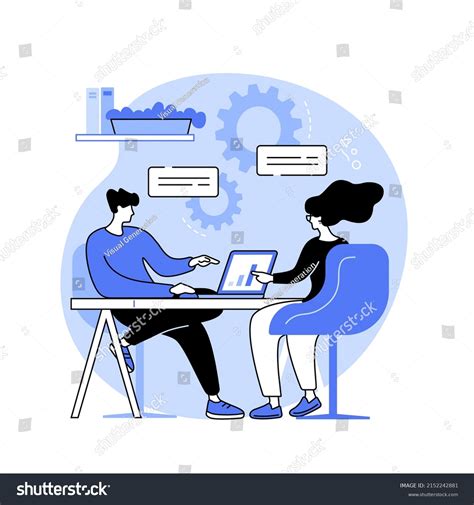 Interviewing Candidate Isolated Cartoon Vector Illustrations Stock ...