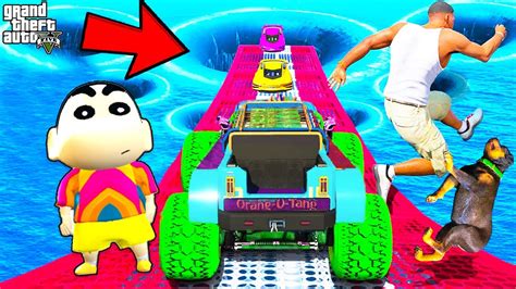 Shinchan And Franklin Tried The Impossible Deepest Water Mega Ramp Huge