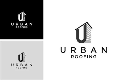 Premium Vector Urban Roof Building Logo Design Construction Rooftop