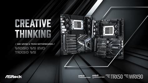 ASRock Announced WRX90 WS EVO TRX50 WS Motherboards Feature Up To