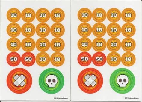 X2 Damage Counters Pokemon Card Tcg Mint Perler Bead Crafts Pokemon