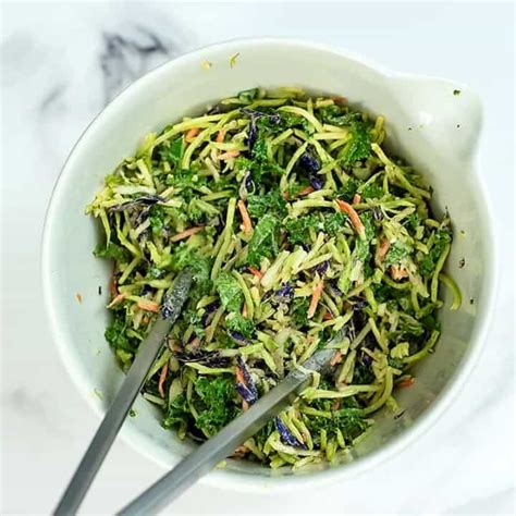 Cruciferous Crunch Salad With Lemon Tahini Dressing Bites Of Wellness