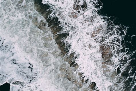 Aerial Photography of Ocean Splash · Free Stock Photo