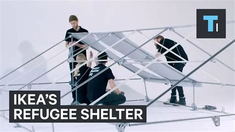 Heres How Quickly An Ikea Refugee Shelter Can Be Built Youtube