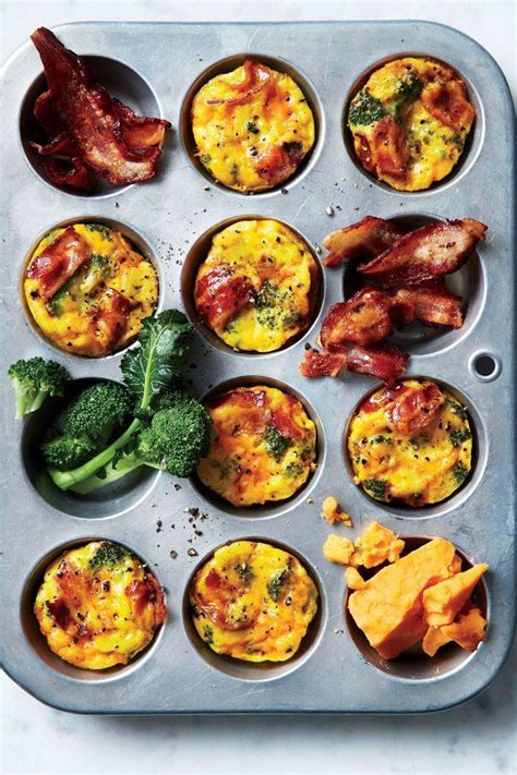 Broccoli And Bacon Muffin Tin Frittatas This Easy Make Ahead Breakfast Will Have You Set For