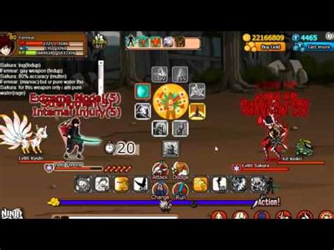 Ninja Saga Pvp Fenrear Vs Sakura Ultimate Ninja Youtube