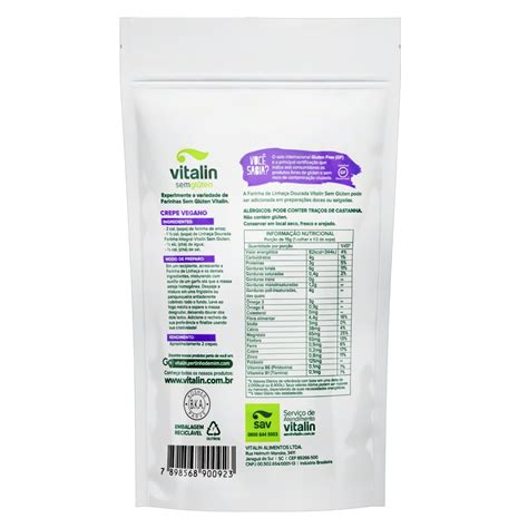 Farinha de Linhaça Dourada Integral Vitalin Pouch 150g TaíMax Ji paraná