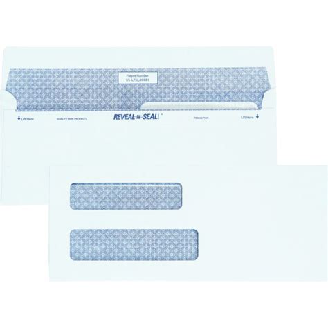 Quality Park Reveal N Seal Double Window Envelope Ld Products