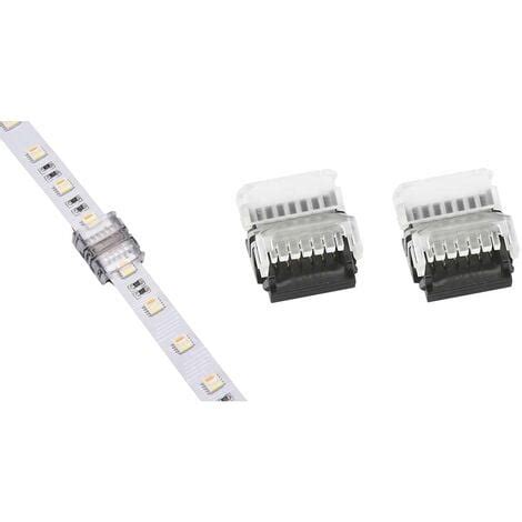 X Connecteur Coupleur Rapide De Bandes Led Rgb Cct Mm Broches