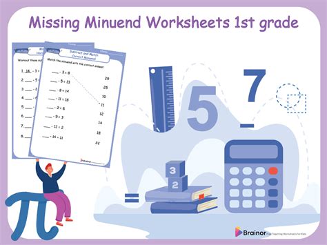 10 Missing Minuend Worksheets For 1st Grade Free Printable