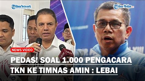 Sindiran Pedas TKN Prabowo Gibran Ke Timnas AMIN Sebut Lebai Siapkan 1