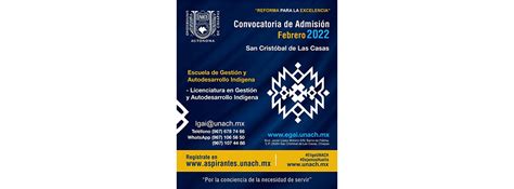 Lanza Unach Convocatoria Para Licenciatura En Gesti N Y Autodesarrollo