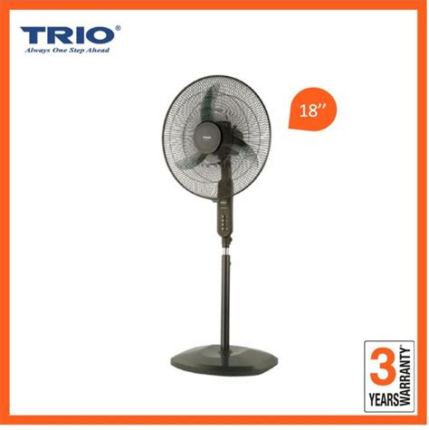 Trio Stand Fan 18 Tsf 2182 Cooling Stand Fan 3 Years Warranty Lazada