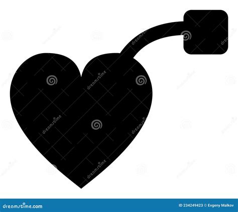 Raster Pacemaker Icon Illustration Stock Illustration Illustration Of