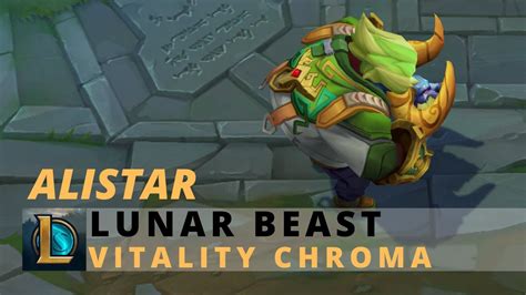 Lunar Beast Alistar Vitality Chroma League Of Legends YouTube