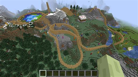 Minecraft Roller Coaster Map