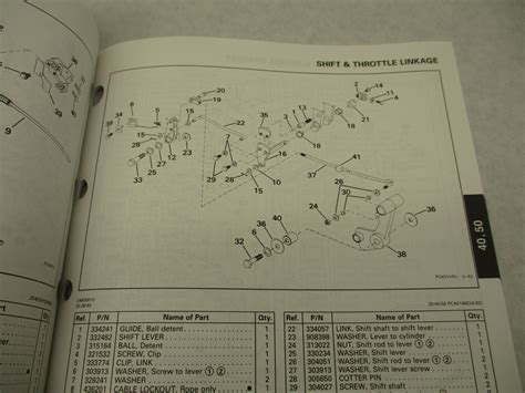 Nos Omc Evinrude Johnson Outboard Parts Catalog D