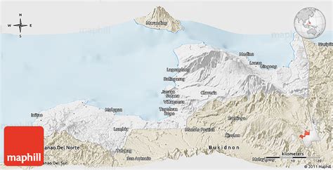 Classic Style Panoramic Map Of Misamis Oriental