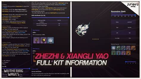 1 2 Zhezhi And Xiangli Yao Full Kits Revealed 72 Crit Damage Weapon Wuthering Waves Leaks