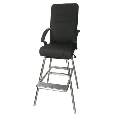 Marine PU Pilot Chair Captain Chair With Solid Stainless Steel Stent