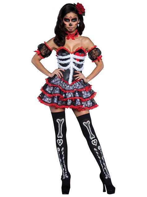 Sexy Sugar Skull Halloween Costume