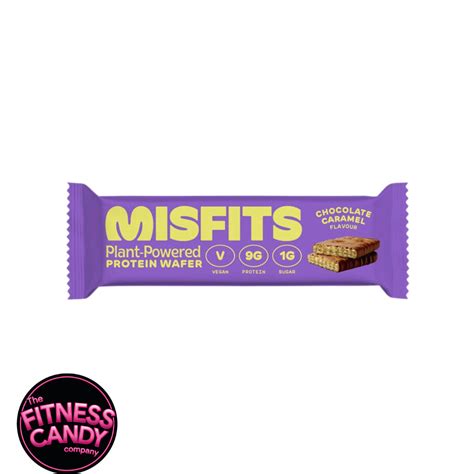 Misfits Vegan Protein Waffer Chocolate Caramel