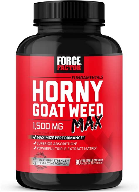 Force Factor Horny Goat Weed Max Horny Goat Weed For Men And Women To