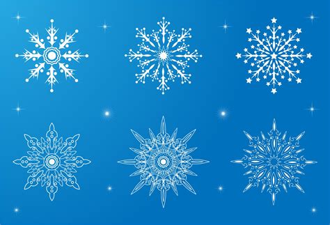 Set of Snowflakes Shapes Cool Colour Graphic by zie project · Creative Fabrica