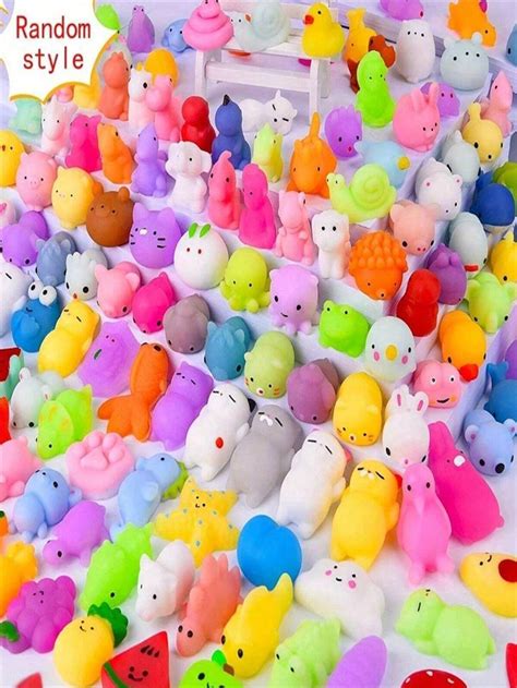 16 Pcs Kawaii Squishies Mochi Squishy Toys For Party Favors Mini Stress Relief Toys For