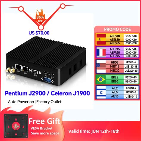 Bebepc Fanless Mini Pc Intel Celeron J N Dual Lan Windows