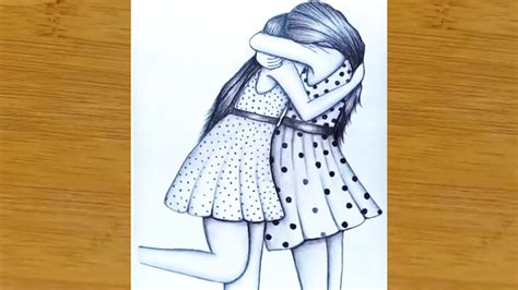 Easy Friendship Drawings In Pencil