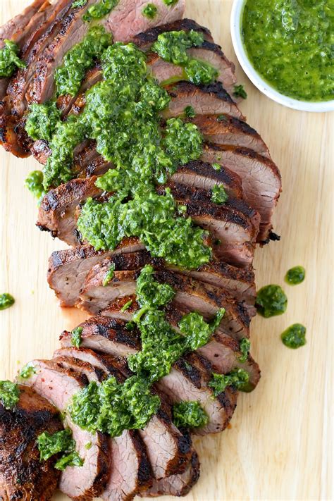 Grilled Tri Tip Steak With Chimichurri Love As Food Recipe Food